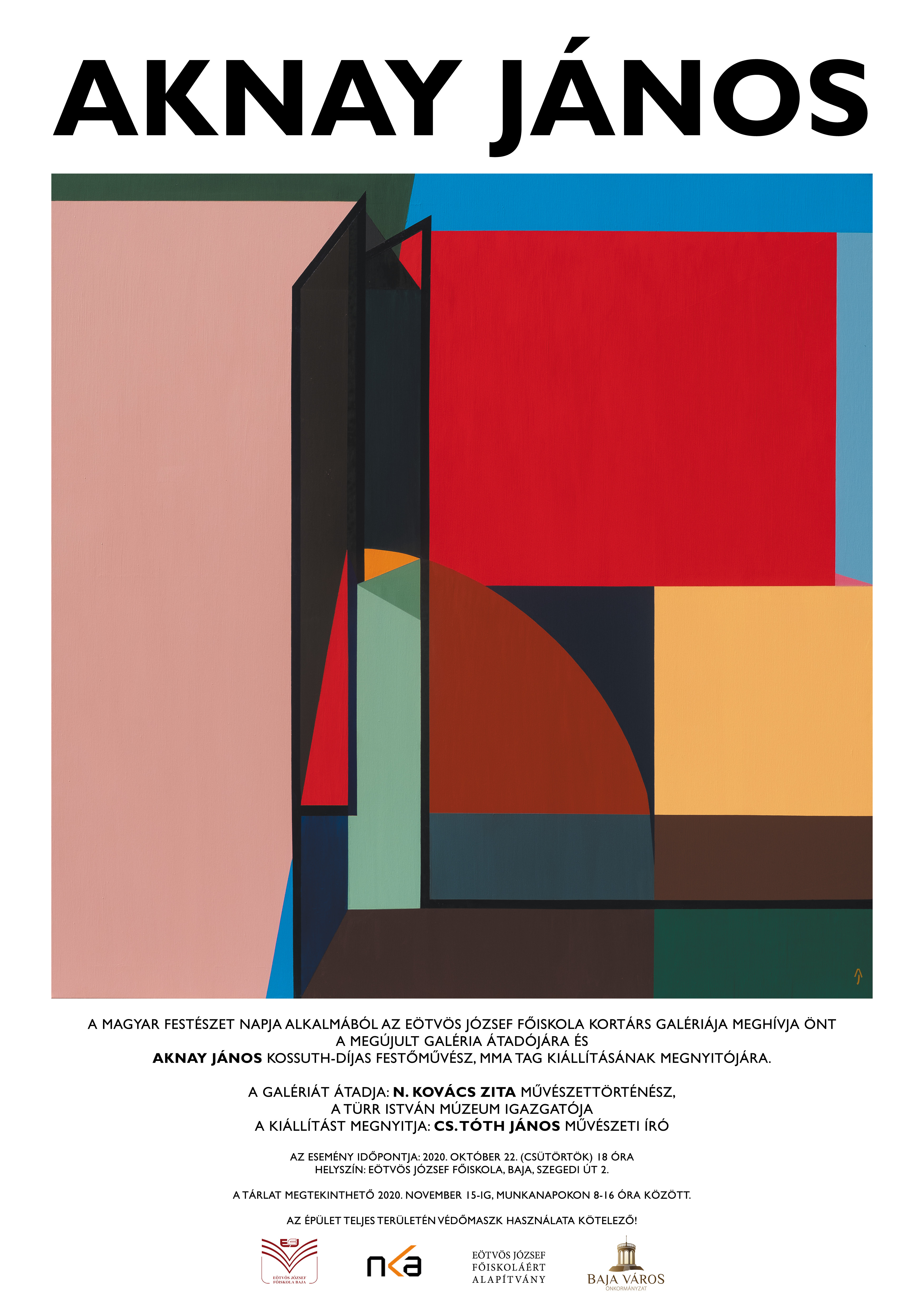 Aknay János kiállításmegnyitója.