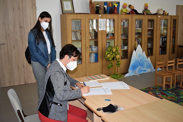 Dr. Kanizsai Mária beszéd alkalmassági vizsgát tartott.