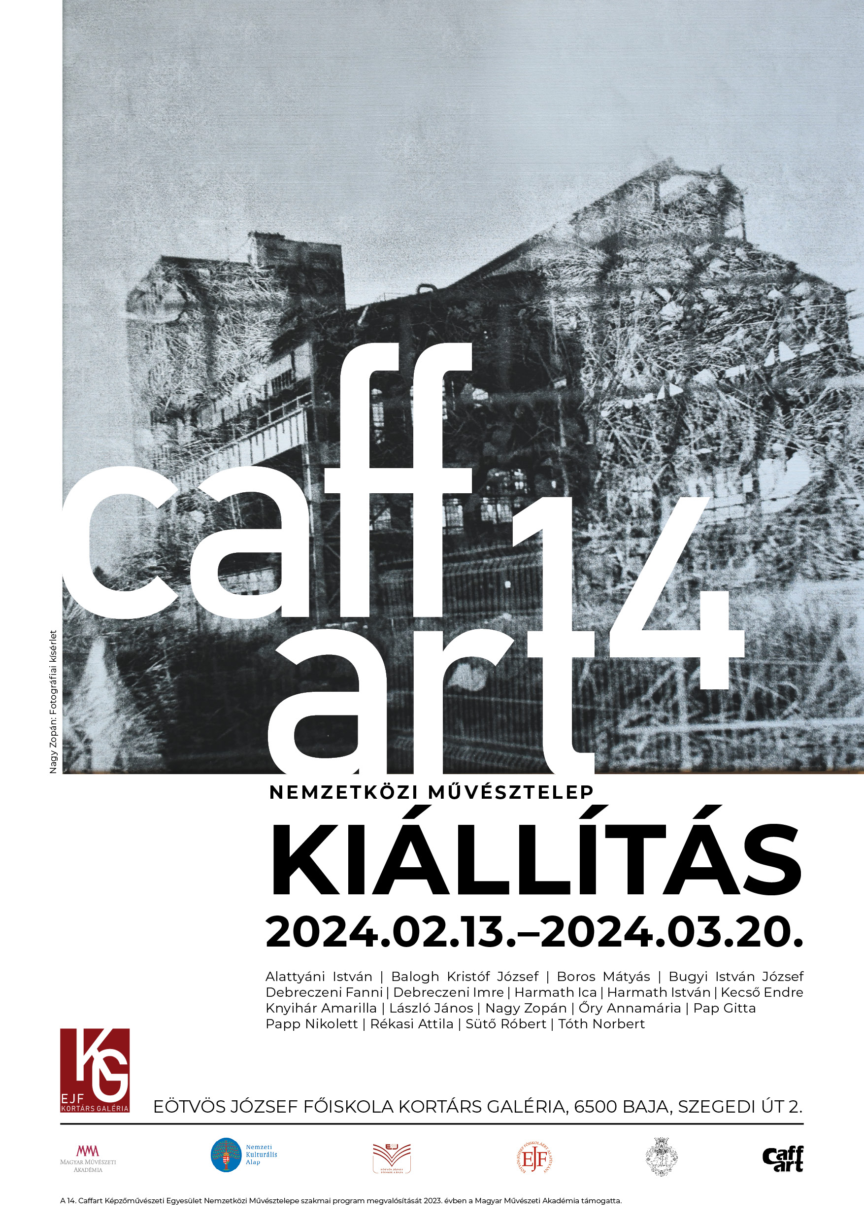 14. Caffart Nemzetközi Művésztelep plakátja
