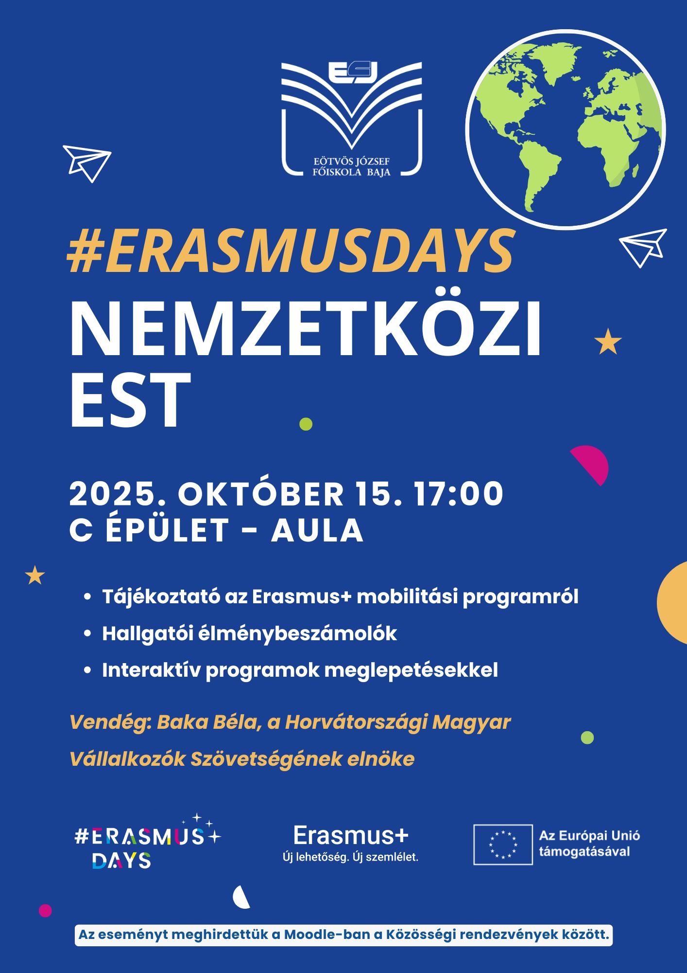 Nemzetközi est plakátja