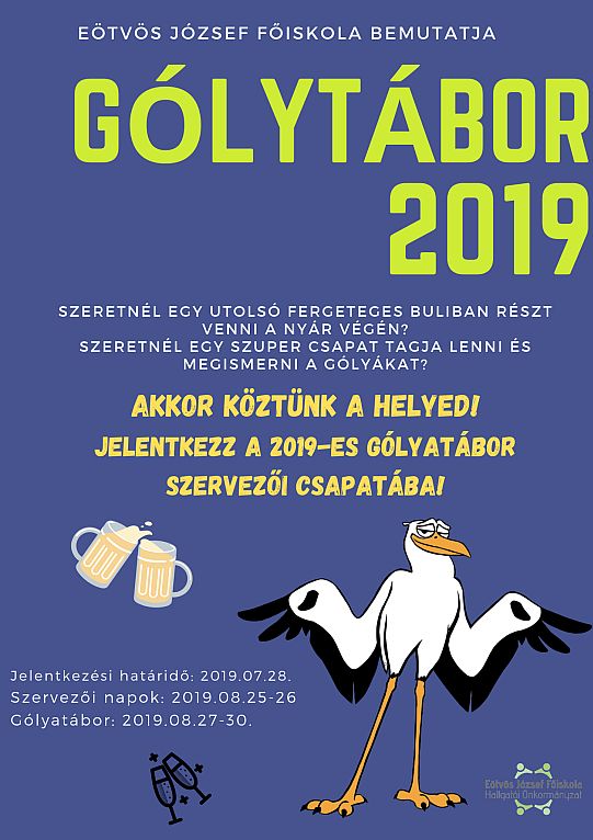 Gólyatábor plakát.