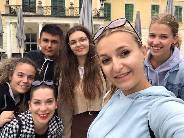 Hallgatóink Hollabrunnban.