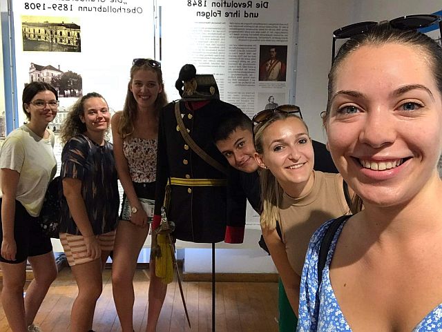 Hallgatóink Hollabrunnban.