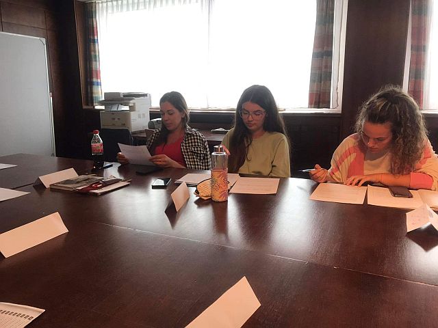 Hallgatóink Hollabrunnban.