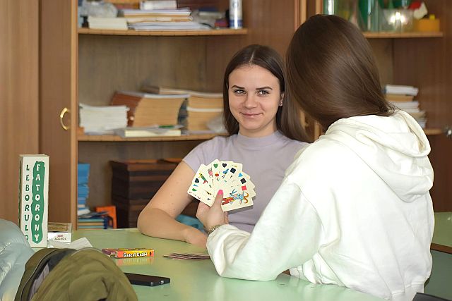 Játékos matematikaóra a főiskolán.