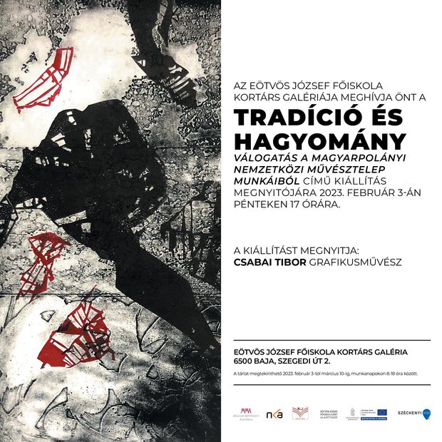 Meghívó a kiállítás megnyitójára.