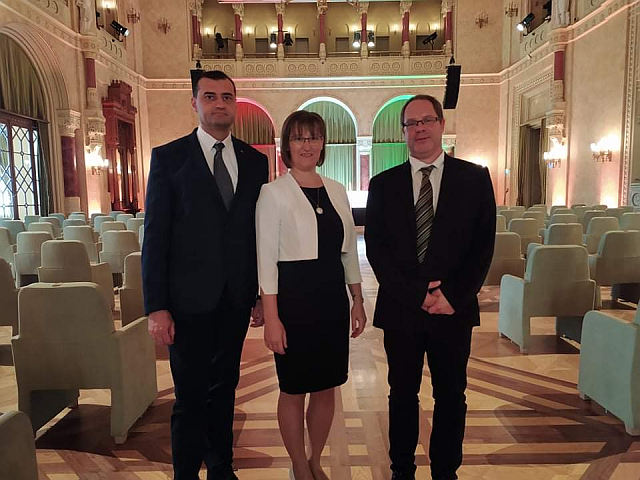 Oktatóink a Pesti Vigadóban.