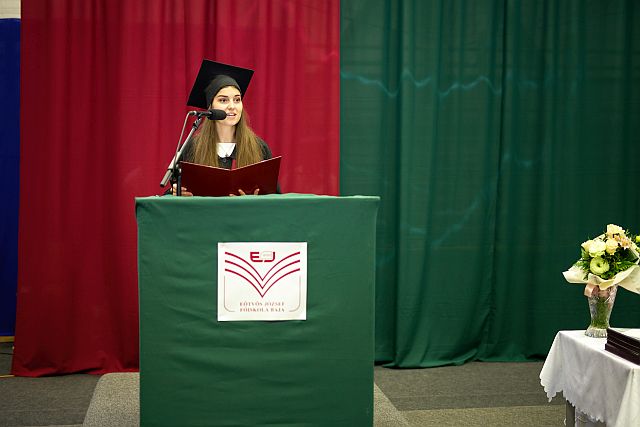 Tar Melinda búcsúbeszéde.