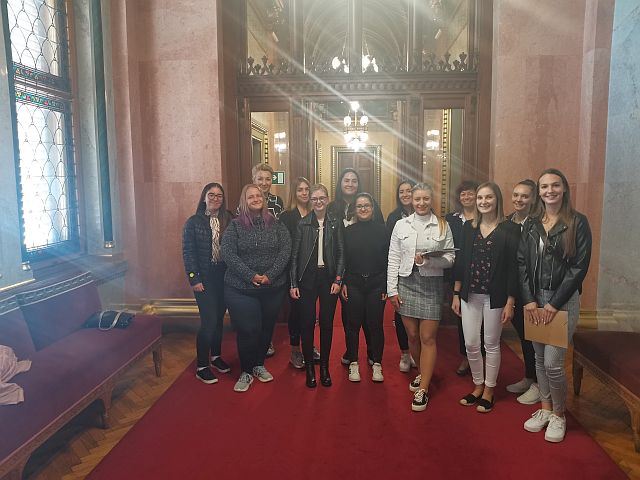 Hallgatóink a Parlamentben jártak.