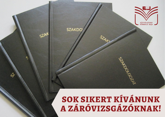 Sok sikert kívánunk a záróvizsgázóknak!