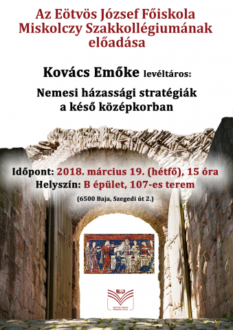 Nemesi házassági stratégiák a késő középkorban - plakát 