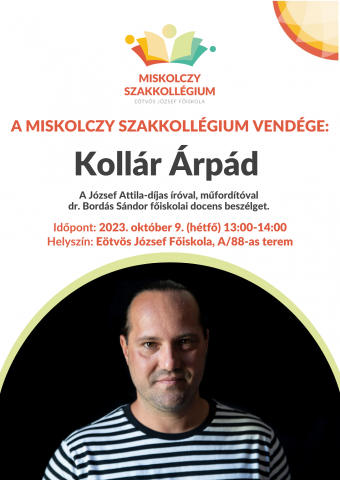 Irodalmi beszélgetés Kollár Árpáddal