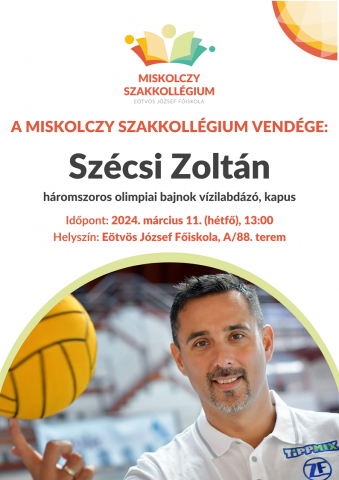 Szécsi Zoltán, háromszoros olimpiai bajnok vízilabdázó előadása az EJF-en