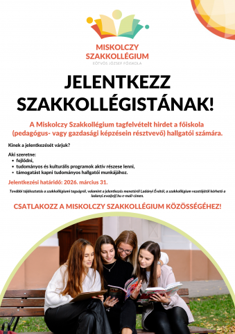 Jelentkezz szakkollégistának!